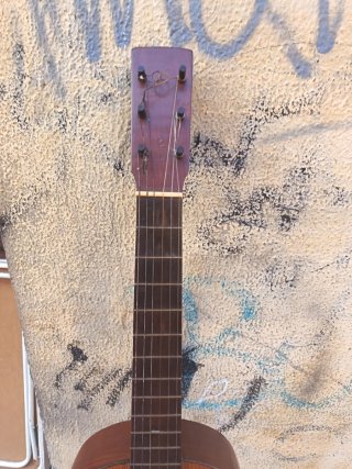 Guitarra Clásica Antigua Clavijo de madera