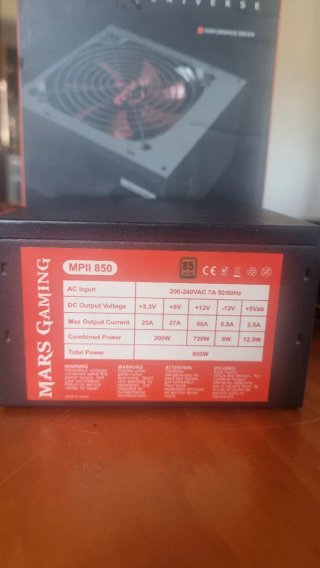 Fuente Alimentación Mars Gaming MPII 850W