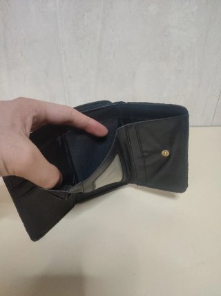 Cartera bordada flor morada