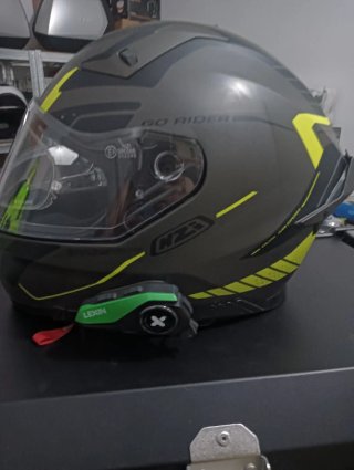 Casco NZI talla XL con Intercomunicador Lexin