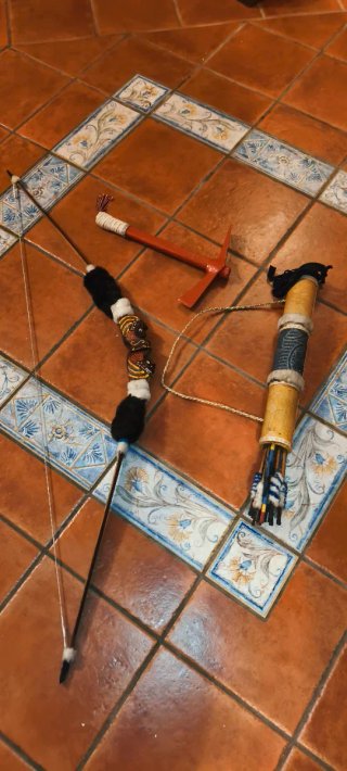 Arco e Faretra Tribale Artigianale
