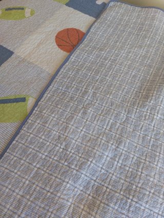 Colcha y funda almohada infantil deportes