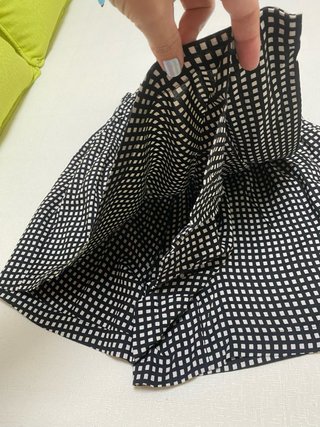 Falda pantalón cuadros mujer