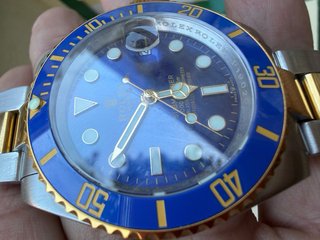 Reloj Rolex Submariner Azul y Dorado AUTOMATICO
