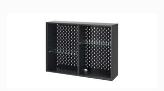 Vitrina UPPSPEL IKEA Negra y Transparente