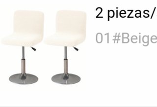 2 fundas para taburete beige Nuevas a estrenar