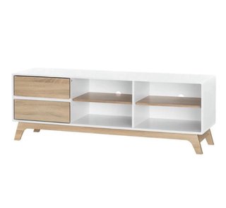 Mesa TV moderna 2 cajones y estantes