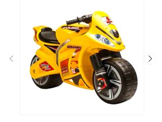 Moto corre pasillos XL amarilla