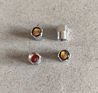 Cappelletti cappucci tappi valvole stemma PORSCHE