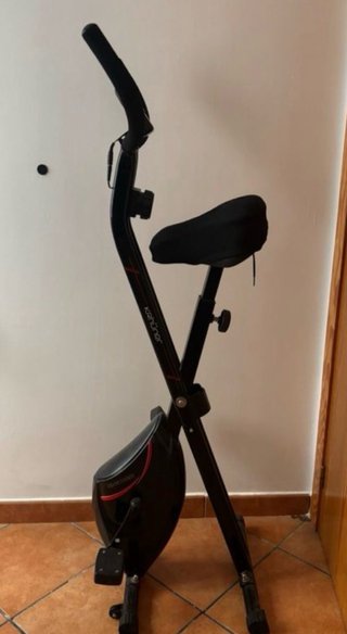 Bicicleta Estática Plegable Negra