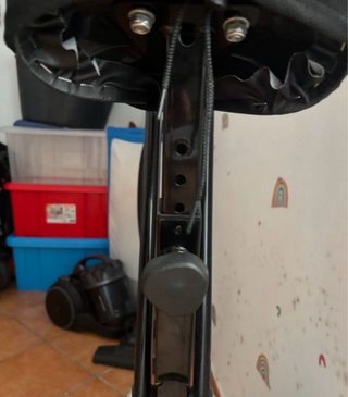 Bicicleta Estática Plegable Negra
