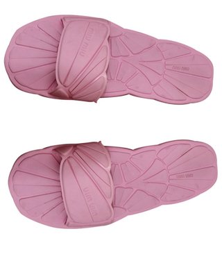 Miu Miu Sandali da Spiaggia in Plastica Rosa