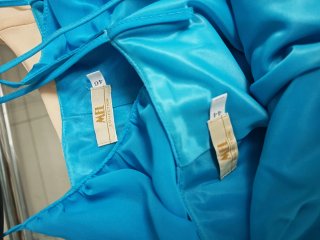 Top de vestir azul