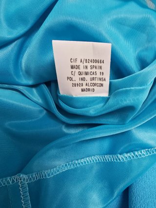 Top de vestir azul