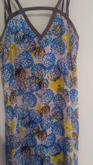 Vestido largo estampado