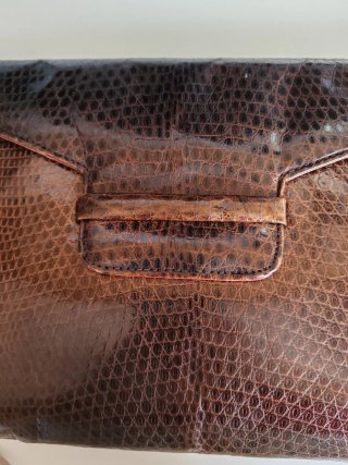 Bolso de mano George's Rech piel serpiente