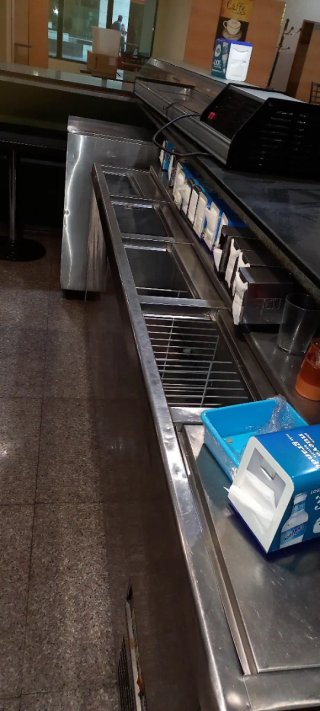 Mostrador refrigerado cafetería