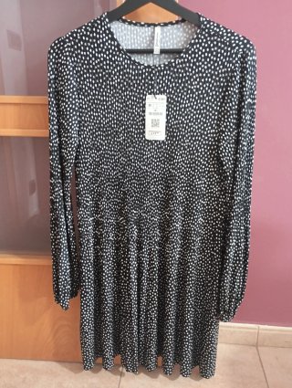 Vestido Stradivarius Negro Talla M