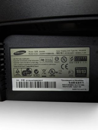 Monitor Samsung SyncMaster 20 HD+ VGA