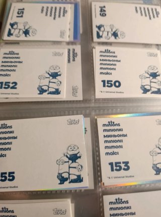 Minions colección completa 178 cromos sin pegar