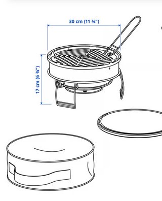Barbacoa Portátil IKEA STRANDÖN