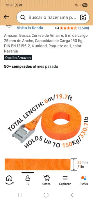 Correas de amarre