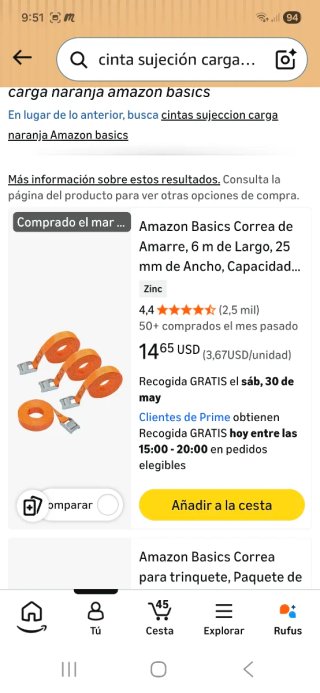 Correas de amarre