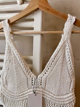 (Nuevo)Top Crochet Zara Talla S