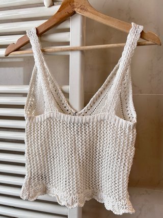 (Nuevo)Top Crochet Zara Talla S
