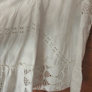 Vestido boho blanco espalda descubierta
