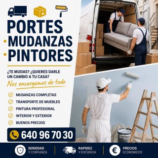 Portes mudanzas y pintura