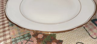 Set Piatti Bohemia Porcellana Oro Bianco