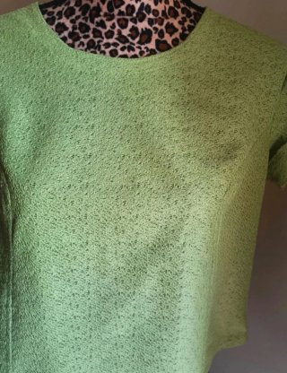 Conjunto blazer y blusa verde