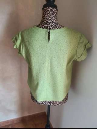 Conjunto blazer y blusa verde