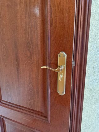 Puerta interior maciza roble/sapelly