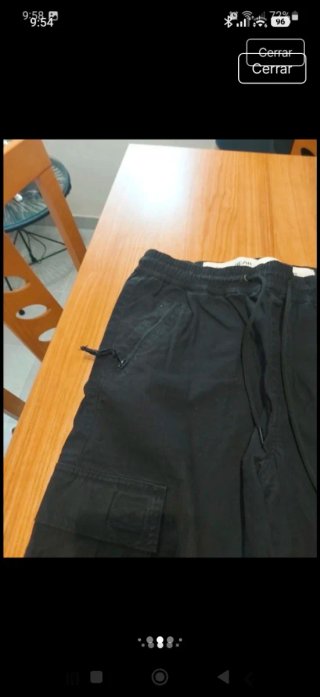 Pantalón Pullybear Mujer Talla S Negro