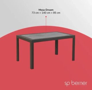 Shaf - Tavolo da Giardino e Terrazza Dream 140 cm
