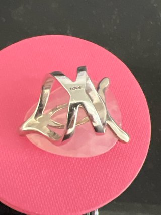 Anillo Tous Plata y Cuarzo Rosa Corazón