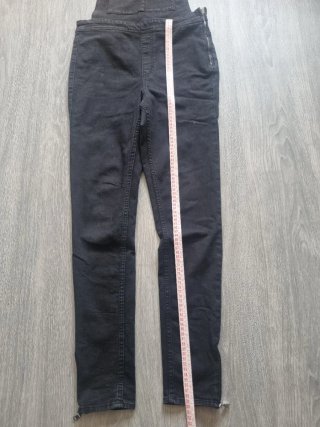 Mono vaquero negro con cremalleras