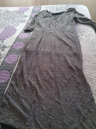 Vestido de fiesta plateado