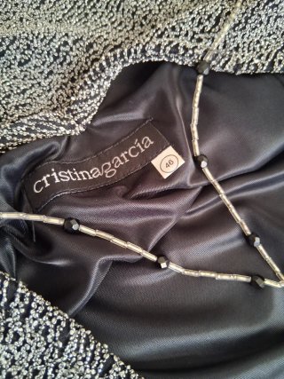 Vestido de fiesta plateado