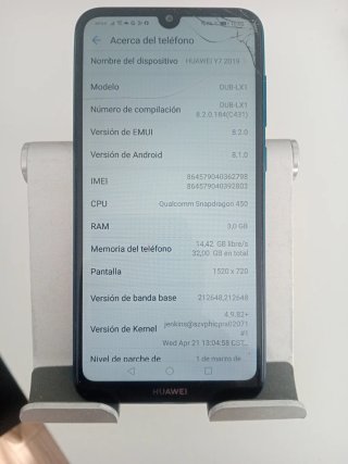 Huawei Y7 2019 Azul
