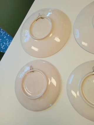 Juego de 4 platos decorativos