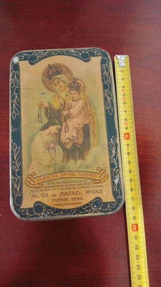 Lata antigua dulce membrillo Hijos Rafael Rivas