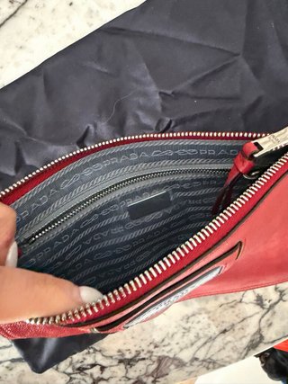 Bolso Prada Saffiano Rojo Piel