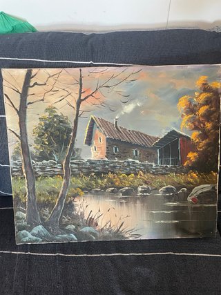 2 Cuadros Paisaje Óleo 47x55 cm