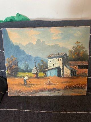 2 Cuadros Paisaje Óleo 47x55 cm