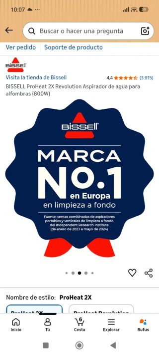 Aspiradora Bissell ProHeat 2X Revolution