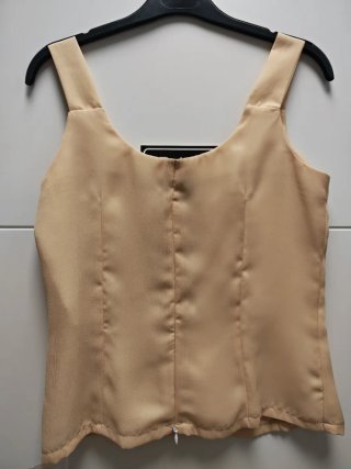 Top de vestir beige