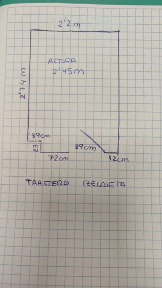 Ofrezco TRASTERO en alquiler